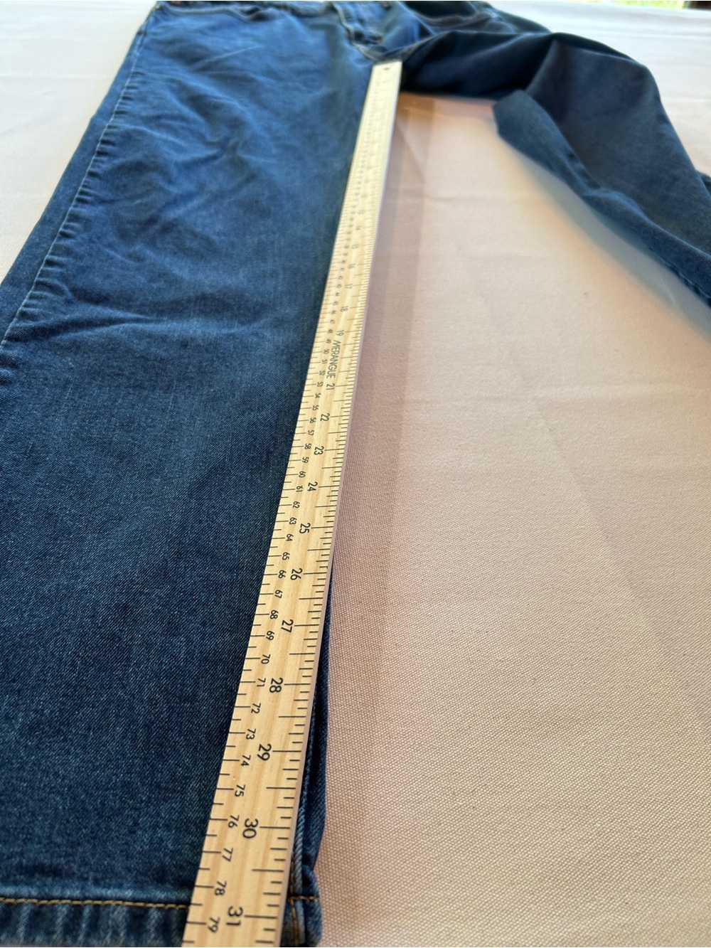 Levi's 505 Regular Fit Straight Leg Men's Blue Jeans 34x32 - Picture 9 of 10